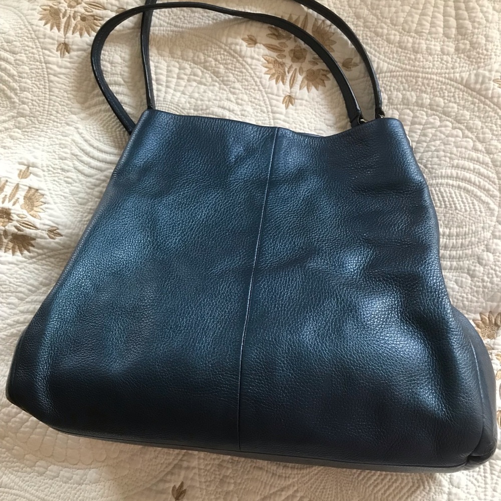 Coach Phoebe bag, pebbled dark teal leather